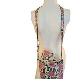 Liz Claiborne Snake Print Purse and Wallet Snake Skin Print